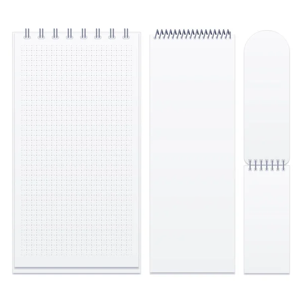 Conjunto de cuadernos espirales — Vector de stock