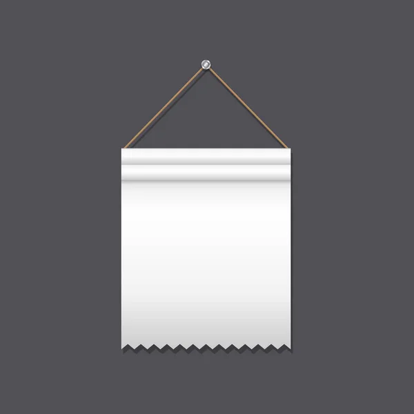 鋭いエッジの正方形の旗 — ストックベクタ