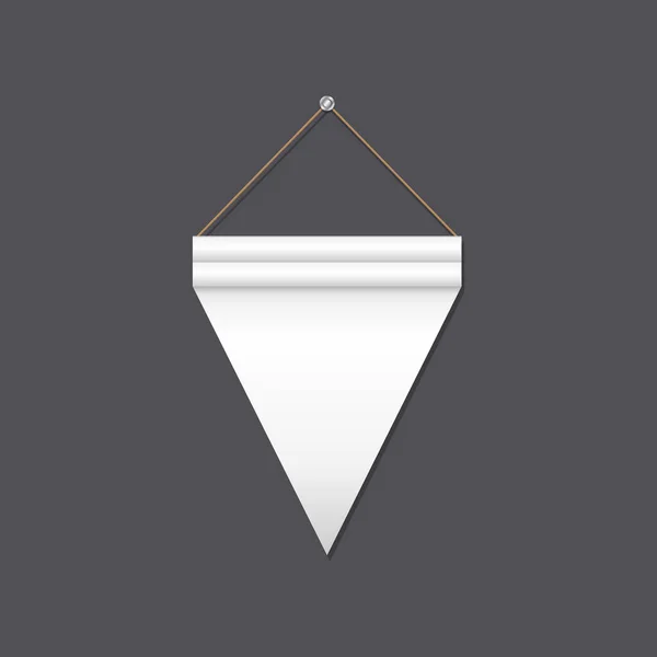 Σημαία τριγώνου σε γκρι — Διανυσματικό Αρχείο
