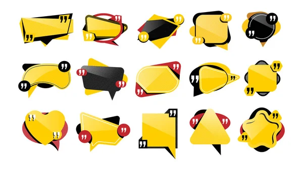 Banner de origami amarelo e preto e rótulo —  Vetores de Stock