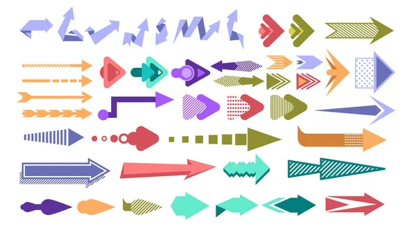 Setas e sinalização de direção definida — Vetor de Stock
