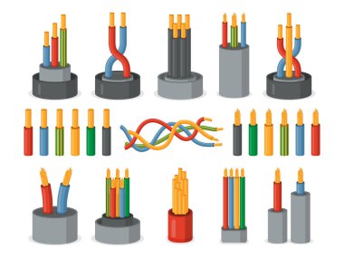 Elektrik kabloları. Tek çekirdek ve çoklu küme