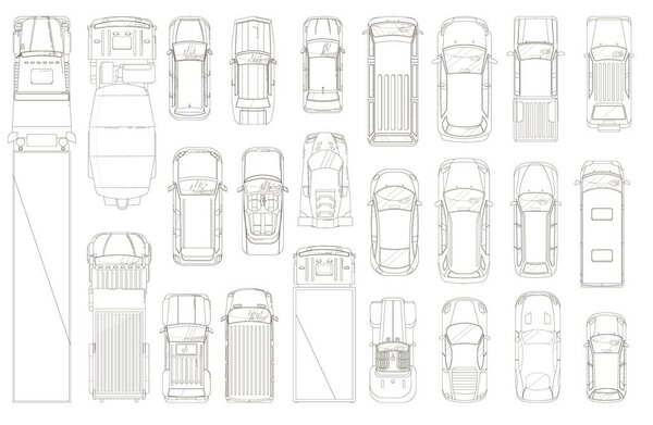 Машины и грузовики. Различные автомобили и грузовики