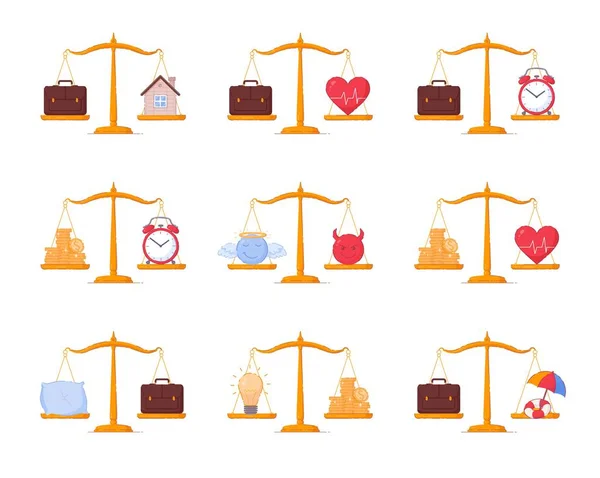 Unbalanced work life Stock Vector Image by ©unkreatives #33646569