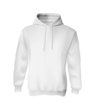Boş beyaz kapüşonlu kapüşonlu kapüşonlu markalaşma için.