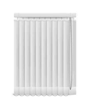 Beyaz üzerine izole edilmiş üç boyutlu kör pencere