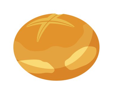 Açık arkaplanda beyaz buğday ekmeği izole