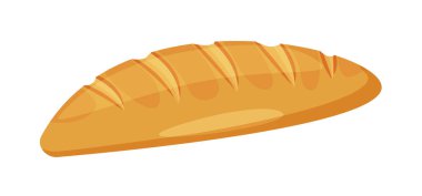 Beyaz arkaplanda izole edilmiş beyaz buğday ekmeği