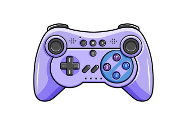 Oyun kontrol simgesi. İzole edilmiş kablosuz oyun sahası