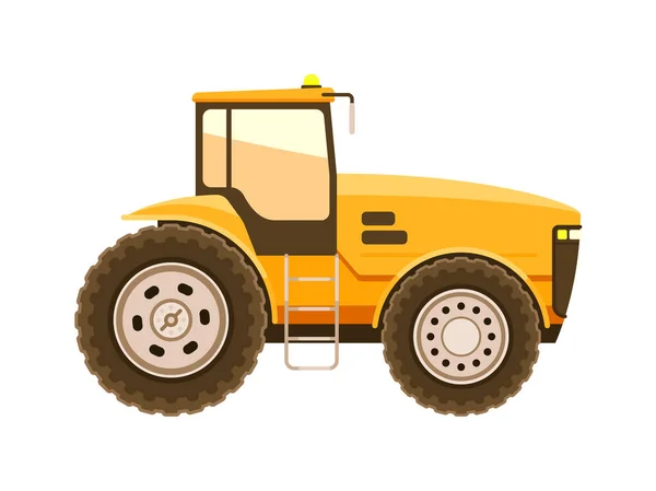Traktor tung teknik isolerad på vit bakgrund — Stock vektor