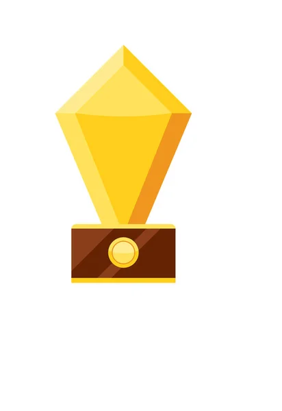 Βραβείο διαμάντι νικητής για την επίτευξη απομονωθεί — Διανυσματικό Αρχείο