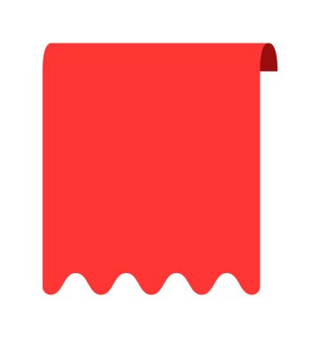 Beyaz arkaplanda izole edilmiş vektör yer imi kurdelesi