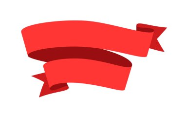 Dekoratif ipek bant beyaz üzerine izole