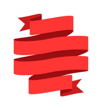 Bürokrasi şeritleri kıvrılmış çerçeve beyaza izole edilmiş