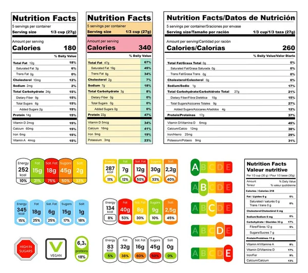 Infografía alimento sano nutrición aislado conjunto — Archivo Imágenes Vectoriales