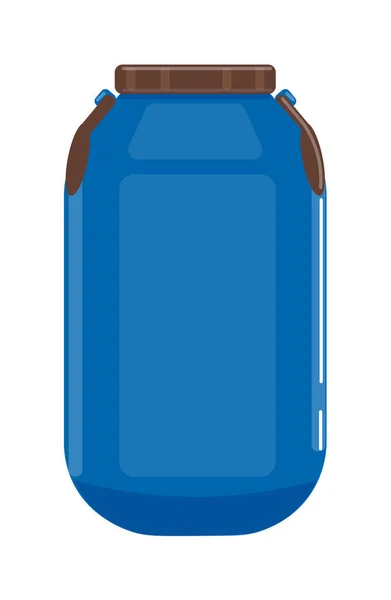 Plastový zásobník na tekutiny izolované na bílém — Stockový vektor