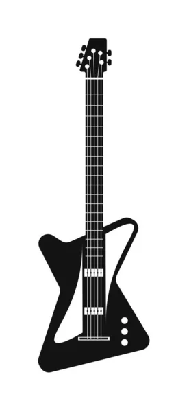 Vector rock gitaar geïsoleerd op witte achtergrond — Stockvector