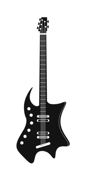 Guitarra isolada equipamentos musicais para entretenimento —  Vetores de Stock