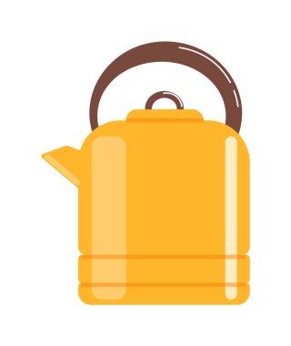 Çaydanlık ya da çaydanlık beyazda izole edilmiş.