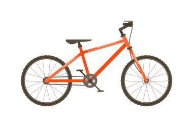 Vektör bisiklet taşımacılığı beyaz arkaplanda izole edildi