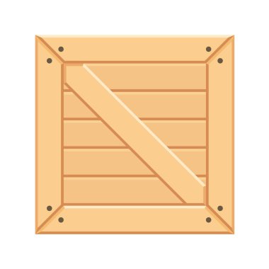 Kargo nakliye kutusu beyaza izole edilmiş.