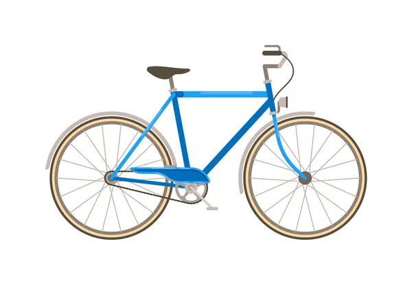 Bicicleta eco-friendly transporte no fundo branco — Vetor de Stock
