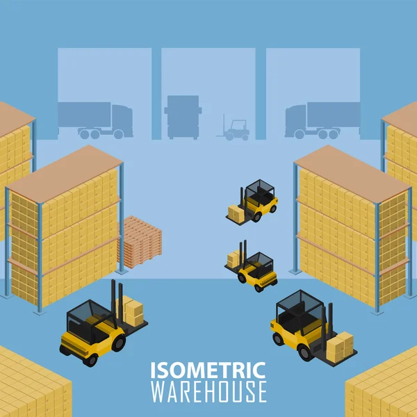 Инфографическая иллюстрация склада . — стоковый вектор
