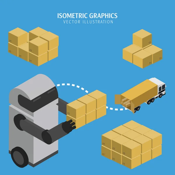 Depolama işlemi. Vektör infographics. — Stok Vektör