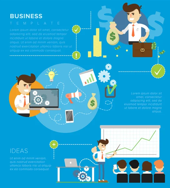 Geschäftsvorlage Infografik — Stockvektor