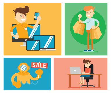 İndirimli satış resimde kümesi