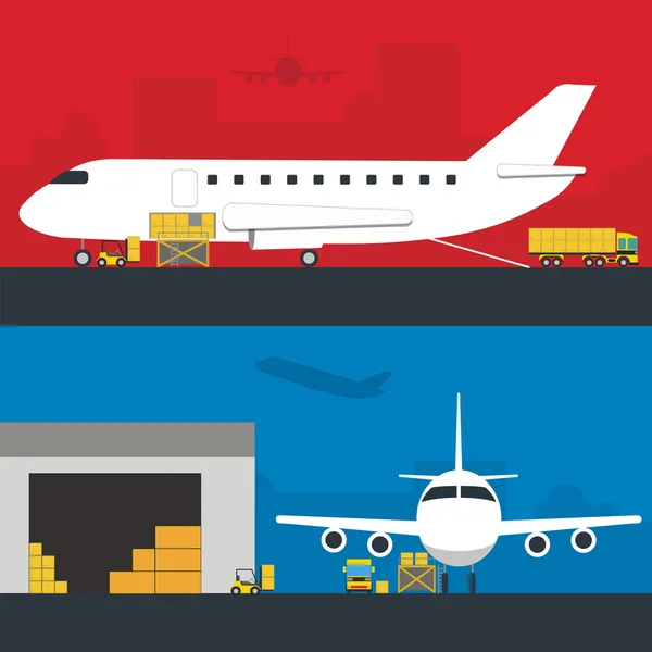 Logistics infographic banner set. — Stock Photo, Image