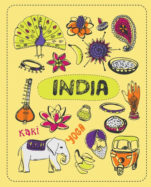 Hindistan hakkında doodle.