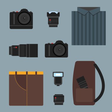Kamera vektör set