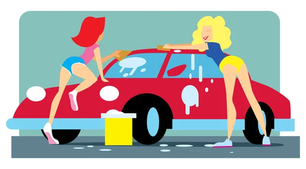 Car wash illustration — Διανυσματικό Αρχείο