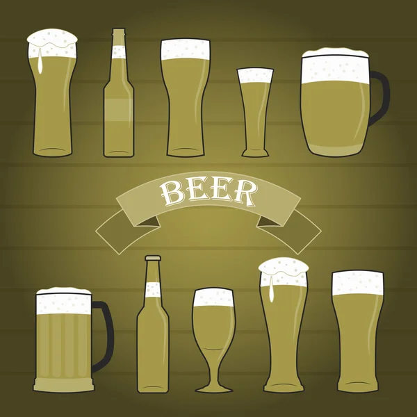 Ilustração da cerveja — Fotografia de Stock