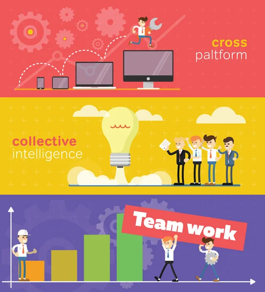 Bedrijfsconcept van teamwork. — Stockfoto