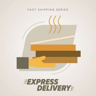 Fast Food hızlı teslim sembolleri.