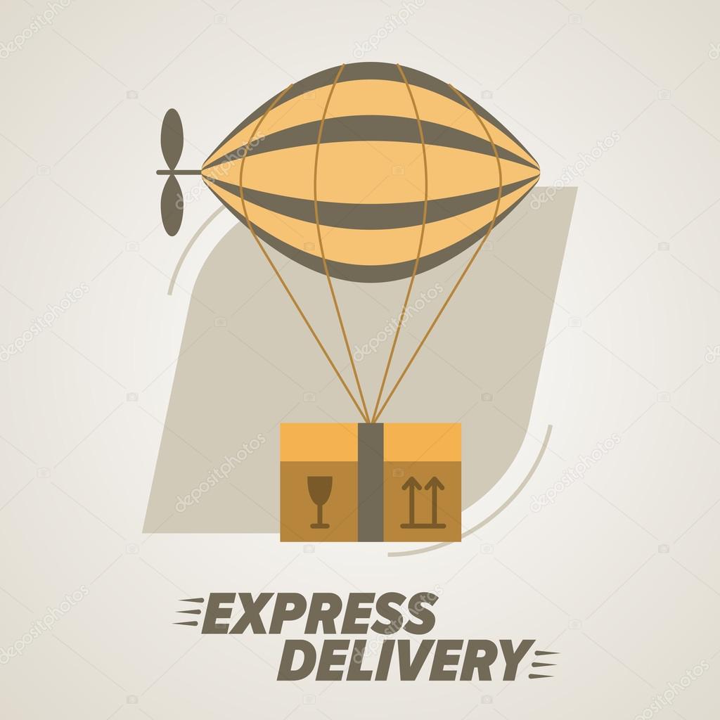 Express Delivery Symbols. Worldwide Shipping.