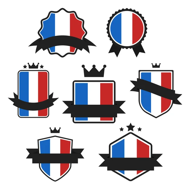 Weltflaggen-Serie. Vektorfahne von Frankreich. — Stockvektor