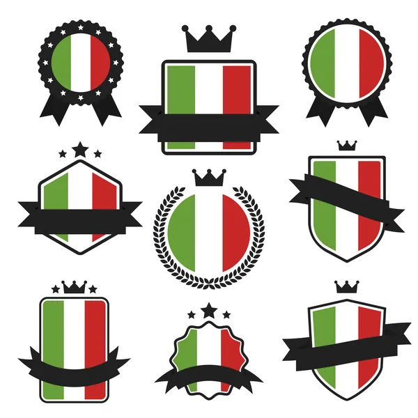 Weltflaggen-Serie. Vektorfahne von Italien. — Stockvektor