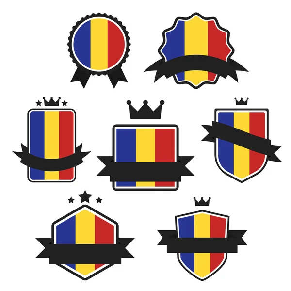 Weltflaggen-Serie. Vektorfahne von Rumänien. — Stockvektor