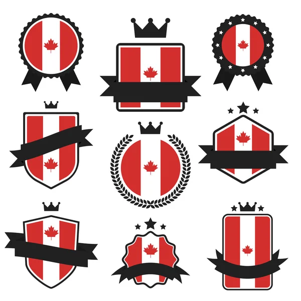 World Flags Series. Bandera Vectorial de Canadá . — Archivo Imágenes Vectoriales