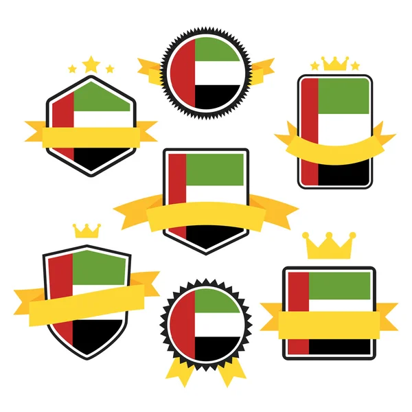 World Flags Series. Flag of United Arab Emirates — Stock Vector