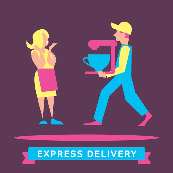 Les symboles de livraison express. Illustration vectorielle . — Image vectorielle