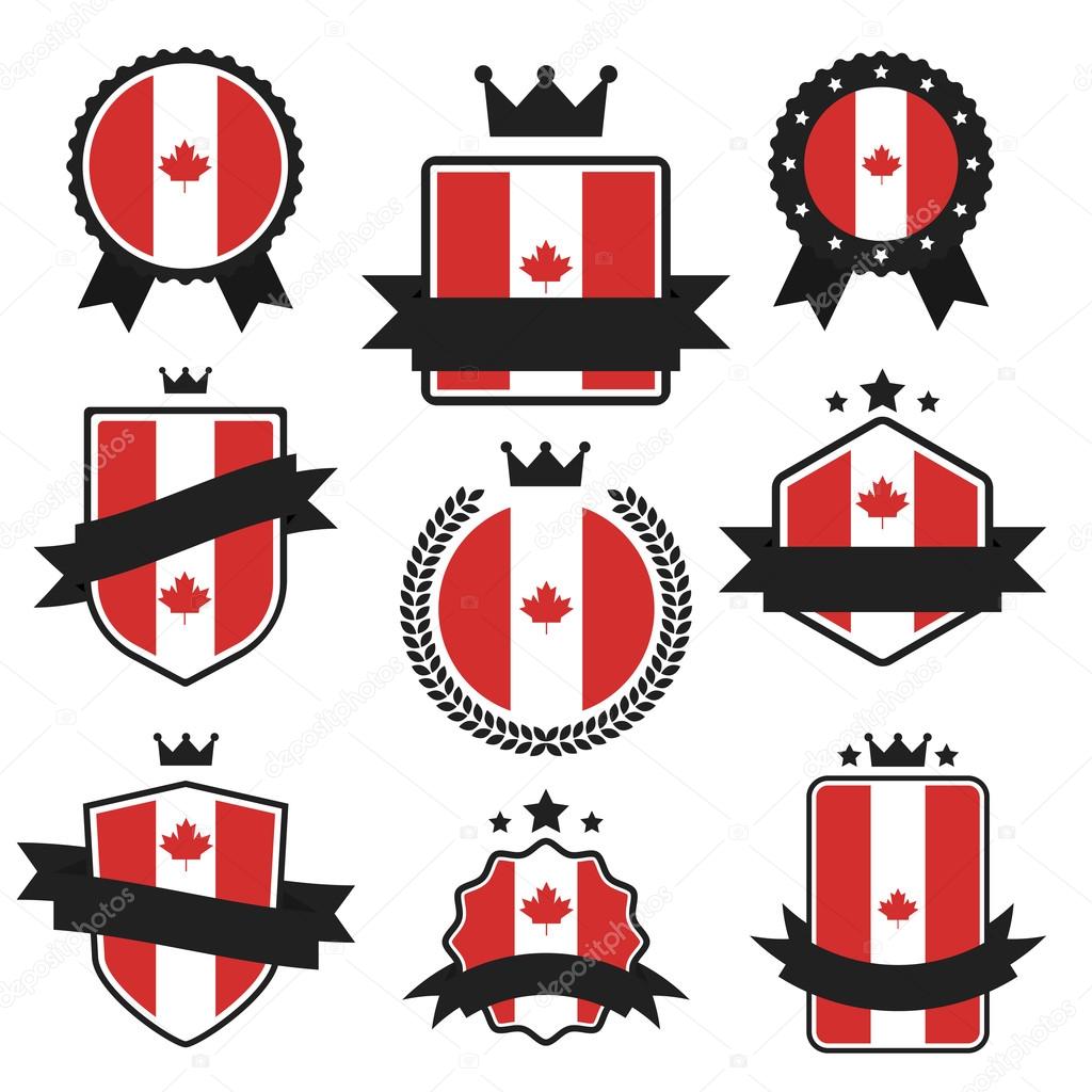 World Flags Series. Vector Flag of Canada.