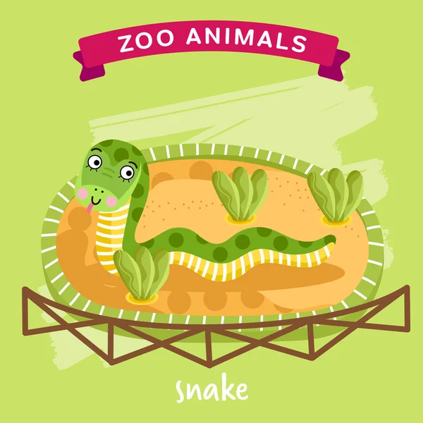 Zoo vectoriel Animaux, Serpent — Image vectorielle