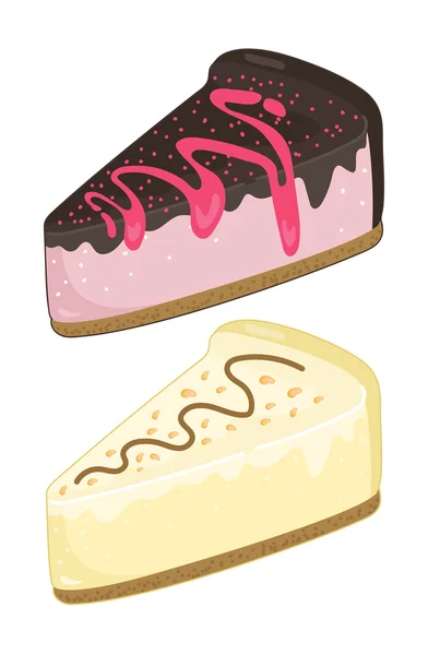Deux gâteaux vectoriels — Image vectorielle