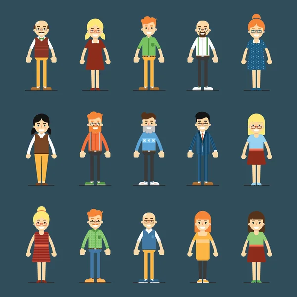 People, icon set — Stock Photo, Image