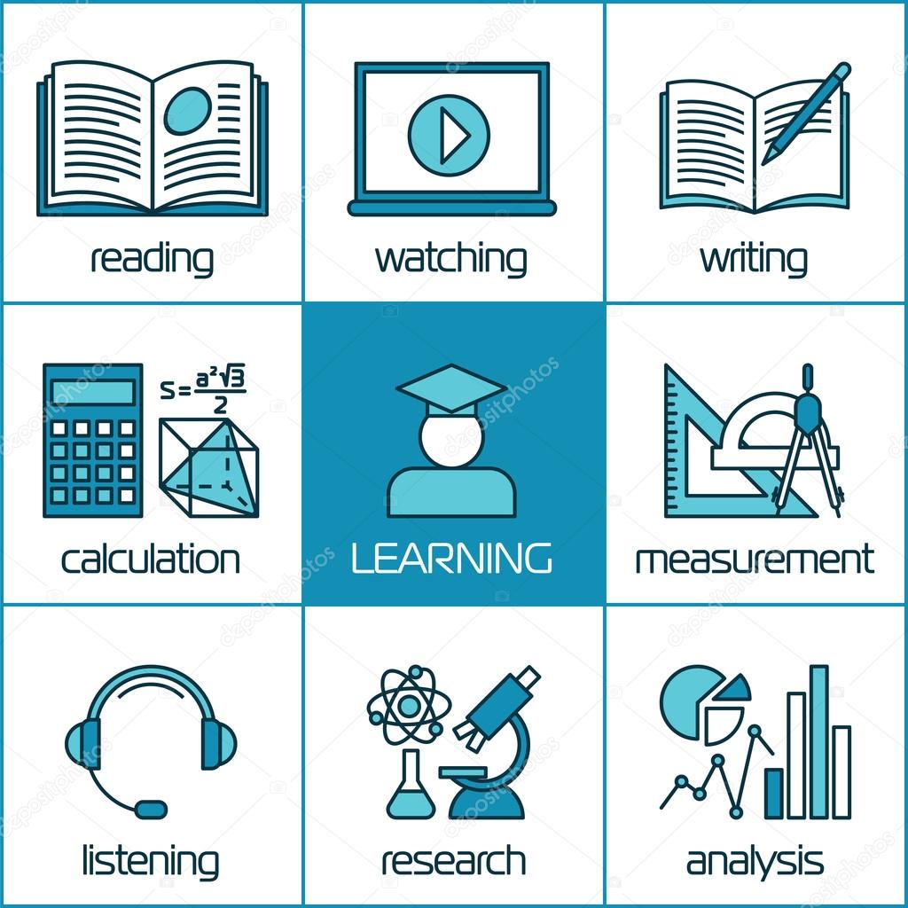 Linear icons of learning