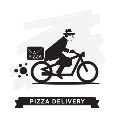 Pizza Delivery Service, Vector icon.